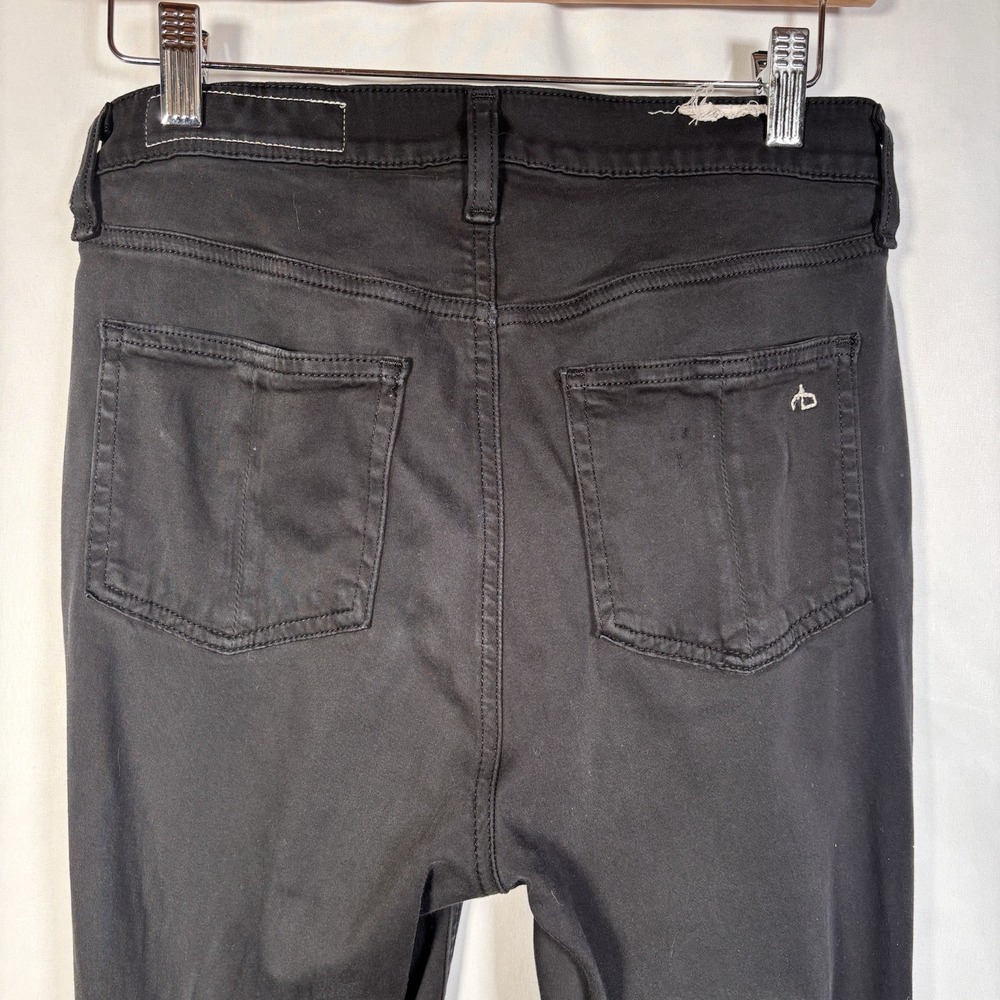 Rag Bone Jeans Womens 27 High Rise Ankle Skinny Denim Black Classic Chic Stretch - Picture 9 of 9